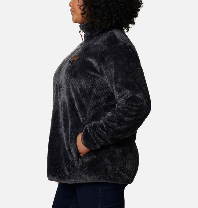 Hanorace Columbia Fireside Quarter Zip Sherpa Fleece Dama Negrii | Plus Size HYZ8S19AQ